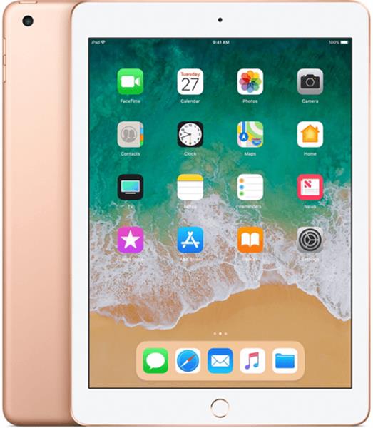 Grote foto apple ipad 6 32gb model 2018 goud 9.7 wifi 4g garantie telecommunicatie ipad