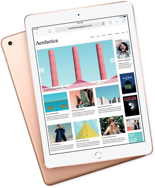 Grote foto apple ipad 6 32gb model 2018 goud 9.7 wifi 4g garantie telecommunicatie ipad