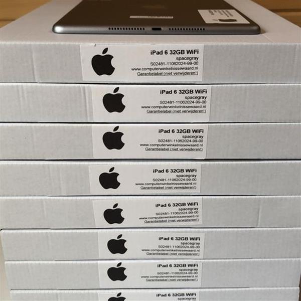Grote foto voordeelbundel apple ipad 6 model 2018 zwart 32gb 9.7 wifi garantie telecommunicatie ipad