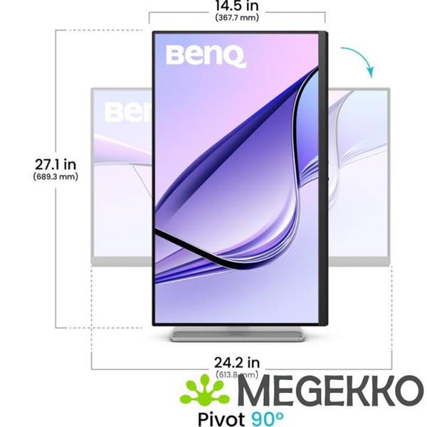 Grote foto benq ma270u computer monitor 68 6 cm 27 3840 x 2160 pixels 4k ultra hd wit computers en software overige computers en software
