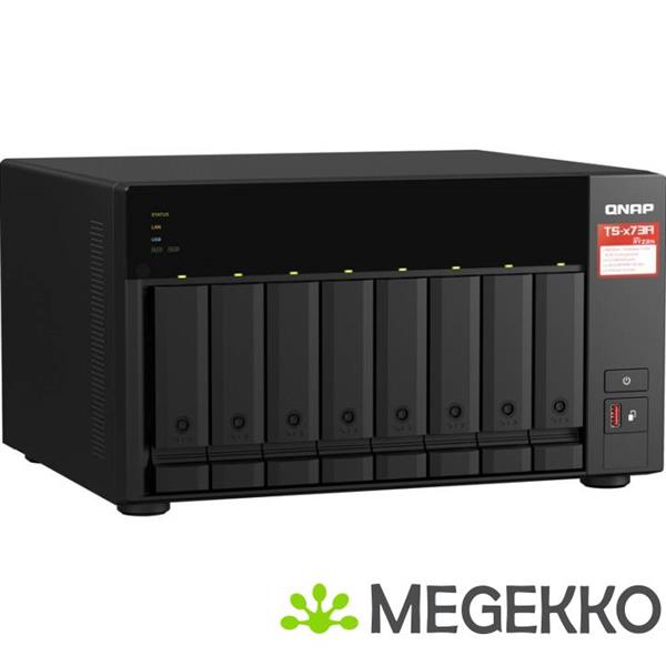 Grote foto qnap ts 873a 8g data opslag server nas tower ethernet lan zwart v1500b computers en software behuizingen en kasten