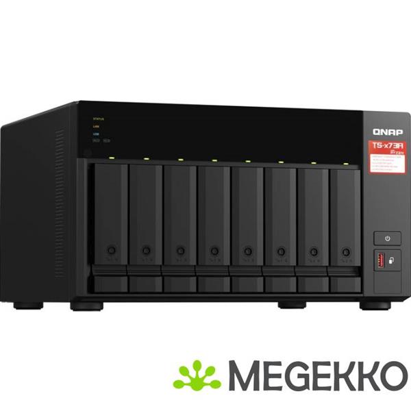 Grote foto qnap ts 873a 8g data opslag server nas tower ethernet lan zwart v1500b computers en software behuizingen en kasten