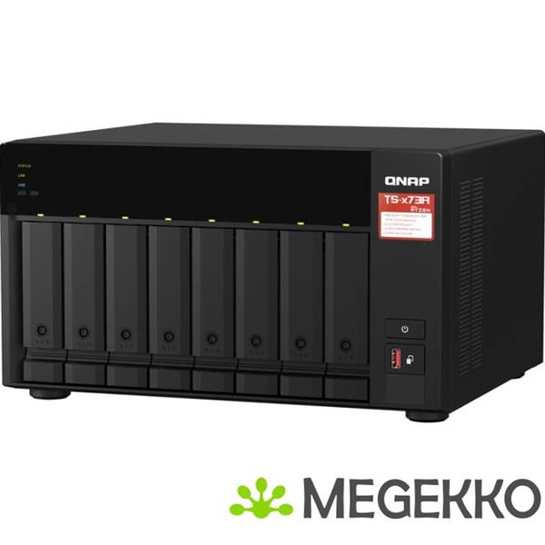 Grote foto qnap ts 873a 8g data opslag server nas tower ethernet lan zwart v1500b computers en software behuizingen en kasten