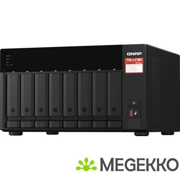 Grote foto qnap ts 873a 8g data opslag server nas tower ethernet lan zwart v1500b computers en software behuizingen en kasten