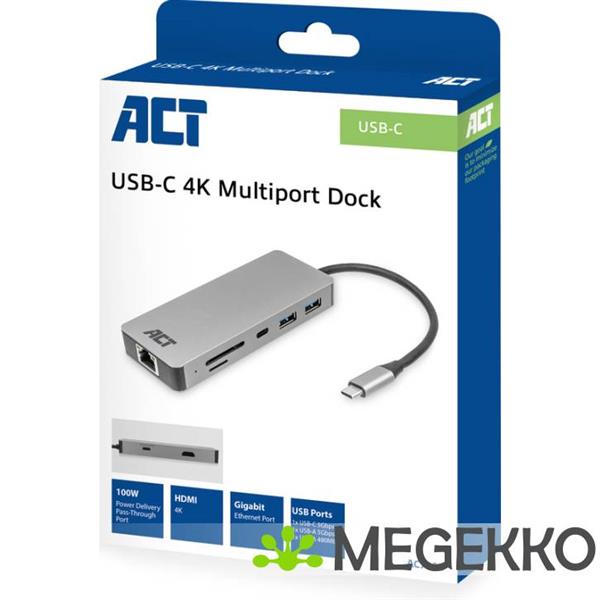 Grote foto act usb c 4k docking station voor 1 hdmi monitor computers en software overige computers en software