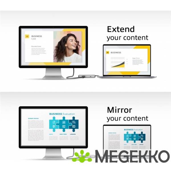 Grote foto act usb c 4k docking station voor 1 hdmi monitor computers en software overige computers en software