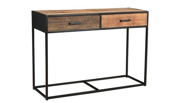 Grote foto sidetable dakota 2 lades 120x35x80 cm huis en inrichting eettafels