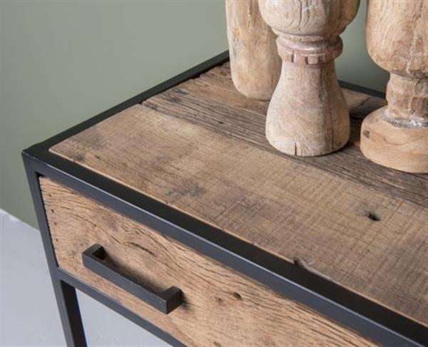 Grote foto sidetable dakota 2 lades 120x35x80 cm huis en inrichting eettafels