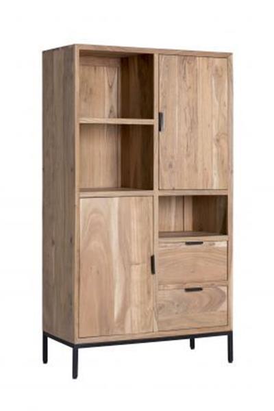 Grote foto kast oslo acasia 86x40x155 cm huis en inrichting eettafels