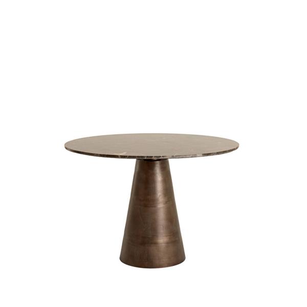 Grote foto eettafel 100x78 cm ynez donker bruin marmer donker bruin huis en inrichting eettafels