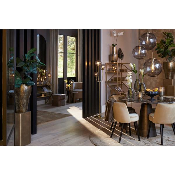 Grote foto eettafel 100x78 cm ynez donker bruin marmer donker bruin huis en inrichting eettafels