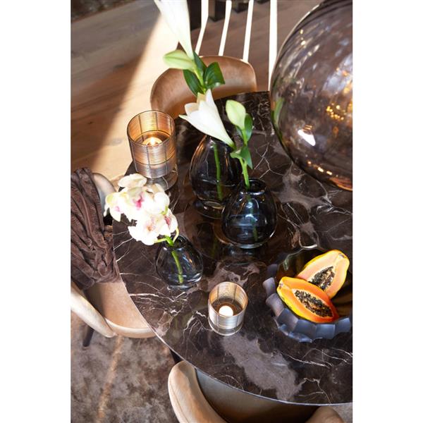 Grote foto eettafel 100x78 cm ynez donker bruin marmer donker bruin huis en inrichting eettafels