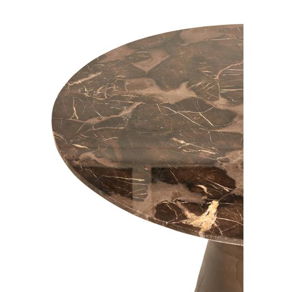 Grote foto eettafel 100x78 cm ynez donker bruin marmer donker bruin huis en inrichting eettafels