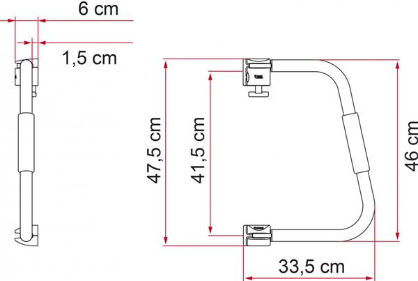 Grote foto fiamma instapbeugel security 46 caravans en kamperen caravan accessoires