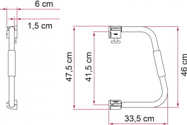 Grote foto fiamma instapbeugel security 46 caravans en kamperen caravan accessoires