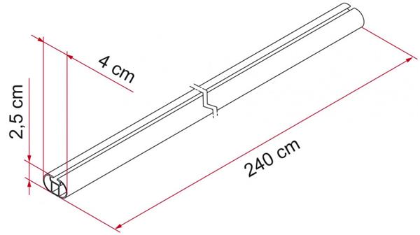 Grote foto fiamma fixing bar pro l caravans en kamperen caravan accessoires