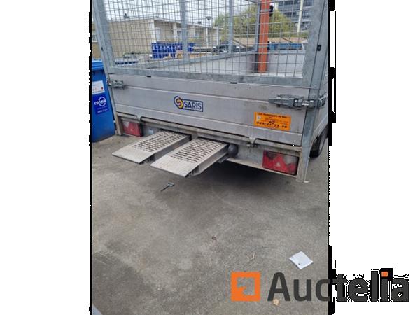 Grote foto verhoogde 3500kg dieplader saris trailer. agrarisch aanhangwagens