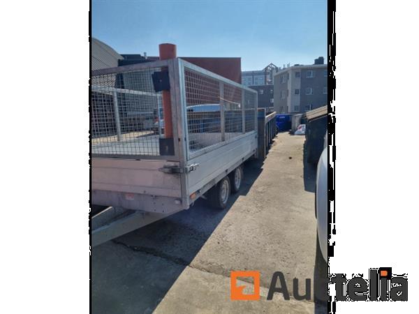 Grote foto verhoogde 3500kg dieplader saris trailer. agrarisch aanhangwagens