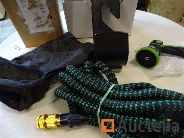 Grote foto weue uitschuifbare tuinslang met pistool doe het zelf en verbouw gereedschappen en machines