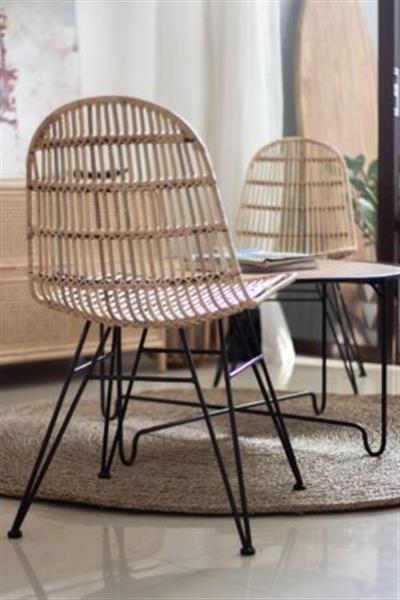 Grote foto eetkamerstoel brix christy naturel rotan huis en inrichting stoelen