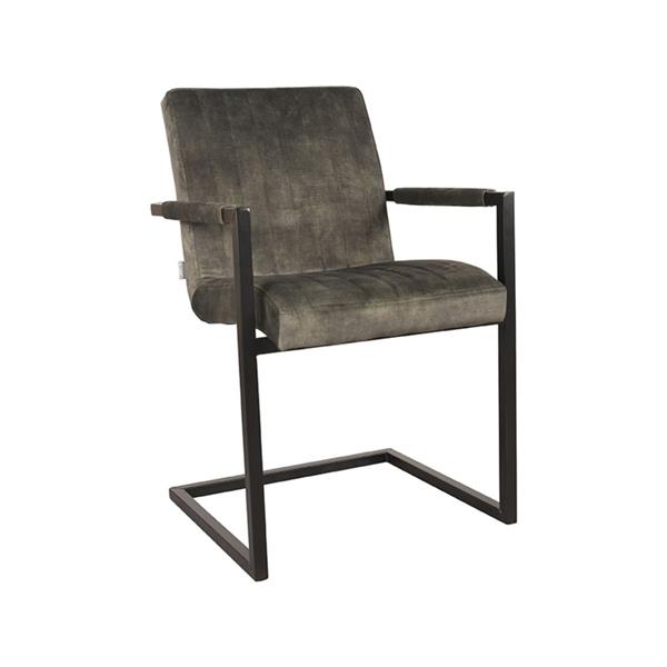 Grote foto eetkamerstoel milo 55x55x85 cm hunter velours huis en inrichting stoelen