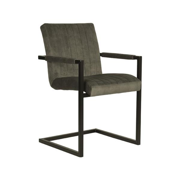 Grote foto eetkamerstoel milo 55x55x85 cm hunter velours huis en inrichting stoelen