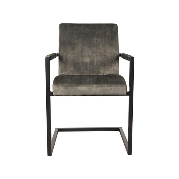 Grote foto eetkamerstoel milo 55x55x85 cm hunter velours huis en inrichting stoelen