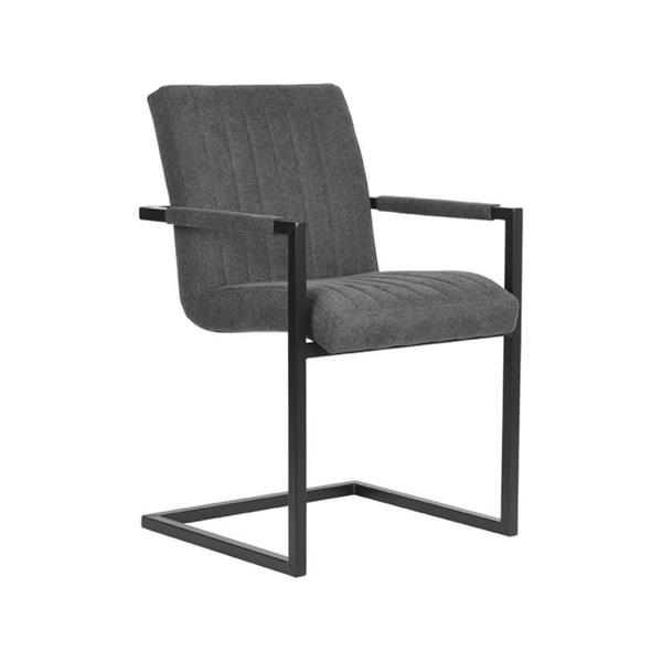 Grote foto eetkamerstoel milo 55x55x85 cm antraciet weave huis en inrichting stoelen