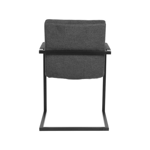 Grote foto eetkamerstoel milo 55x55x85 cm antraciet weave huis en inrichting stoelen