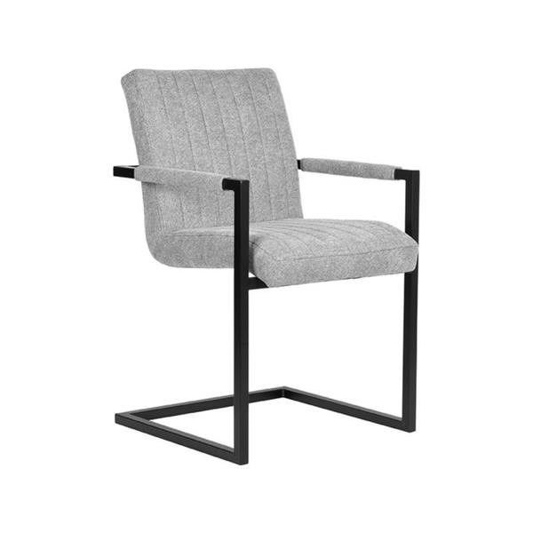Grote foto eetkamerstoel milo 55x55x85 cm zinc weave huis en inrichting stoelen