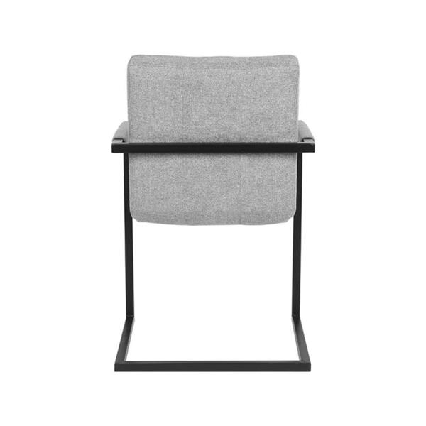 Grote foto eetkamerstoel milo 55x55x85 cm zinc weave huis en inrichting stoelen
