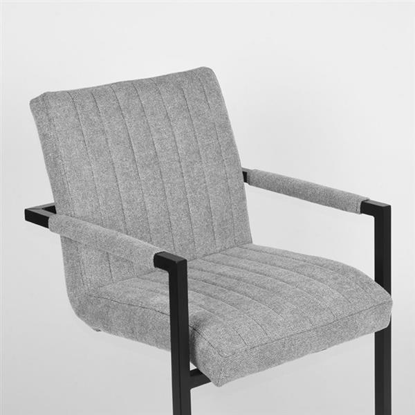 Grote foto eetkamerstoel milo 55x55x85 cm zinc weave huis en inrichting stoelen