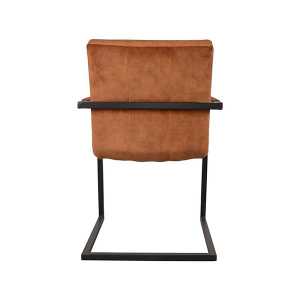 Grote foto eetkamerstoel milo 55x55x85 cm oker velours huis en inrichting stoelen