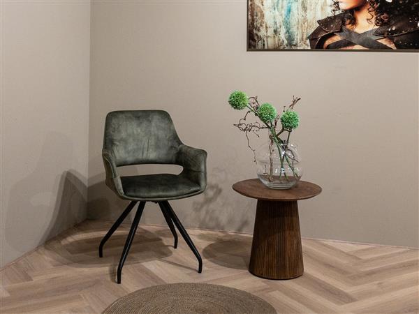 Grote foto eetkamerstoel capp velvet draaibaar verkrijgbaar in 3 kleuren huis en inrichting stoelen