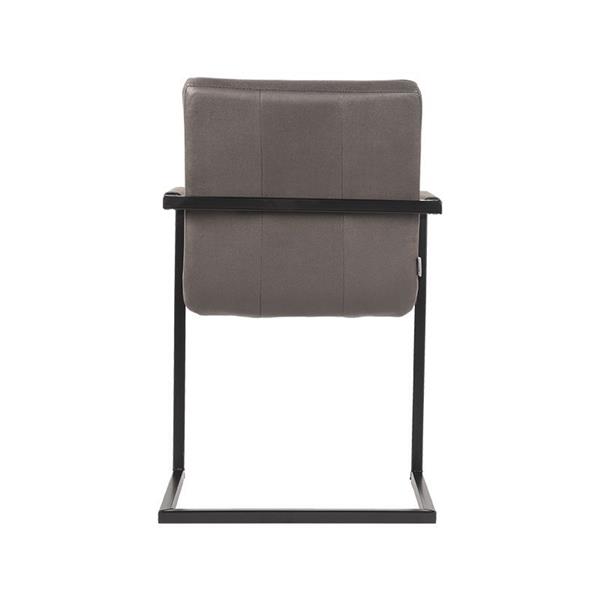Grote foto eetkamerstoel milo 55x55x85 cm antraciet microvezel huis en inrichting stoelen