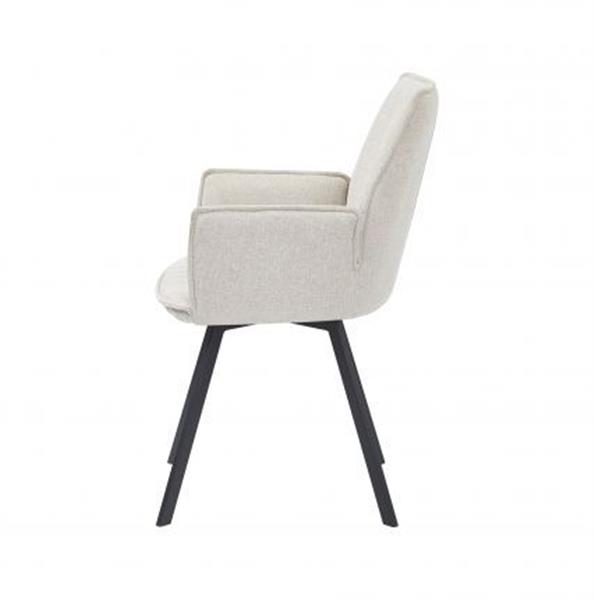 Grote foto eetkamerstoel louise beige 180 graden draaibaar huis en inrichting stoelen
