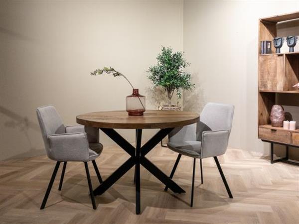 Grote foto eetkamerstoel louise beige 180 graden draaibaar huis en inrichting stoelen