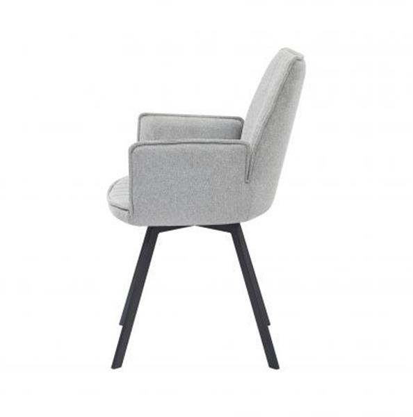Grote foto eetkamerstoel louise grey 180 graden draaibaar huis en inrichting stoelen
