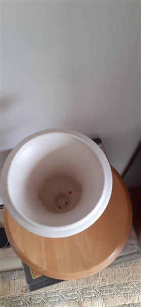 Grote foto delfts witte vaas flora antiek en kunst vazen