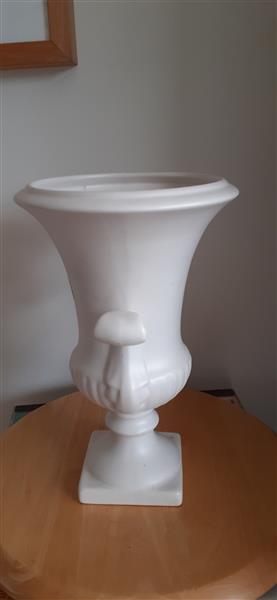 Grote foto delfts witte vaas flora antiek en kunst vazen