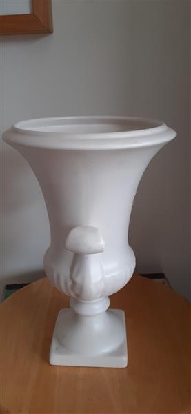 Grote foto delfts witte vaas flora antiek en kunst vazen