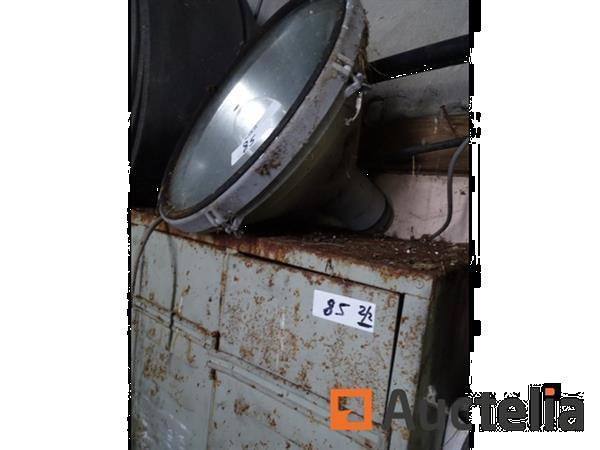 Grote foto metalen kast spot agrarisch oogstmachines
