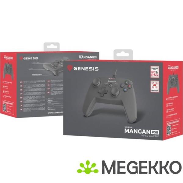 Grote foto genesis njg 0773 p58 usb gamepad in zwart computers en software overige computers en software