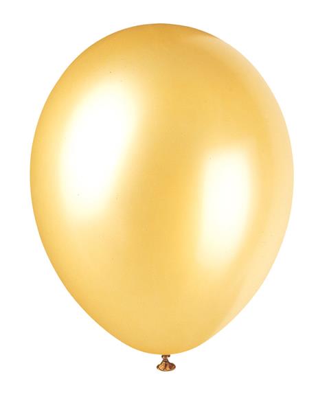 Grote foto 12 premium pearlized balloons 8ct gold champagne verzamelen overige verzamelingen