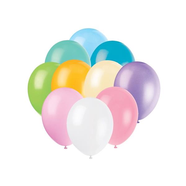 Grote foto 12 premium latex balloons 10ct assorted pastel verzamelen overige verzamelingen