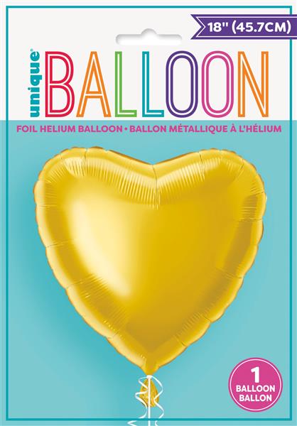 Grote foto classic gold heart shaped 18 foil balloon packaged verzamelen overige verzamelingen