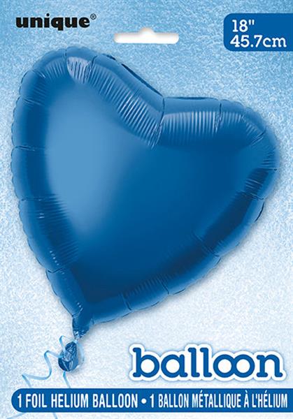 Grote foto solid heart foil balloon 18 packaged royal blue verzamelen overige verzamelingen