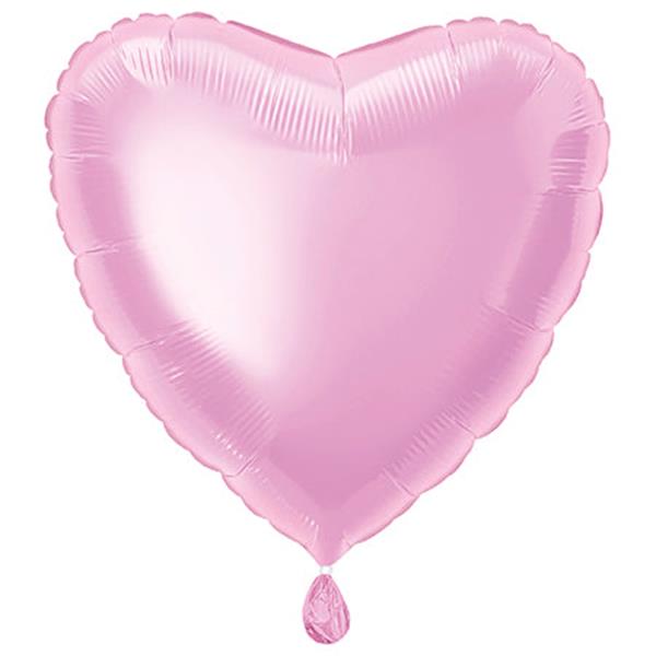 Grote foto solid heart foil balloon 18 packaged pastel pink verzamelen overige verzamelingen