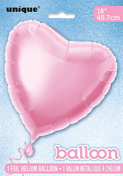 Grote foto solid heart foil balloon 18 packaged pastel pink verzamelen overige verzamelingen