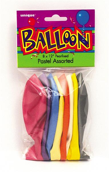 Grote foto 12 premium pearlized balloons 8ct assorted pastel verzamelen overige verzamelingen